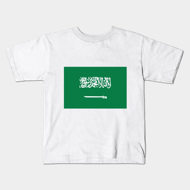 Saudi Arabia Kids T-Shirt by Wickedcartoons